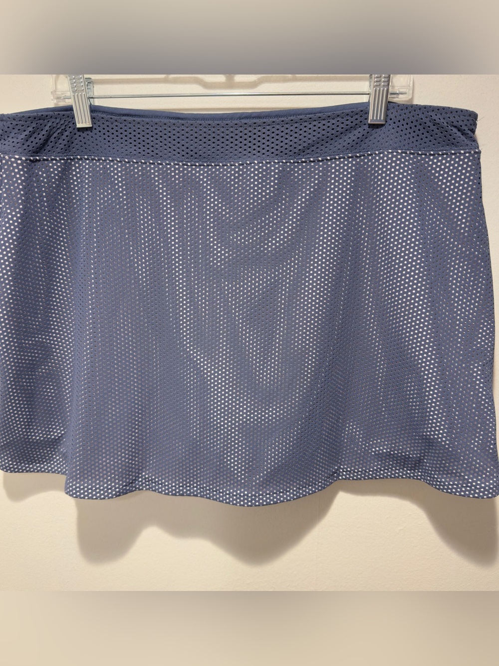 Slazenger Blue White Perforated Athletic Golf Tennis Skirt Size XL